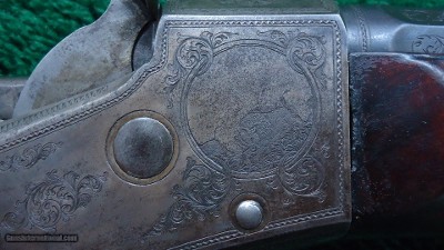 VERY RARE FACTORY ENGRAVED WHITNEY STYLE ROLLING BLOCK RIFLE - Image 10 of 25