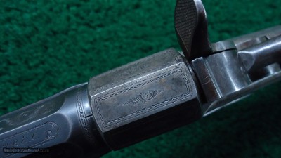 VERY RARE FACTORY ENGRAVED WHITNEY STYLE ROLLING BLOCK RIFLE - Image 14 of 25
