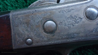 VERY RARE FACTORY ENGRAVED WHITNEY STYLE ROLLING BLOCK RIFLE - Image 11 of 25