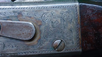 VERY RARE FACTORY ENGRAVED WHITNEY STYLE ROLLING BLOCK RIFLE - Image 9 of 25