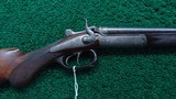 *Sale Pending* - DOUBLE BARREL HAMMER RIFLE BY H. SCHERPING OF HANOVER MADE FOR THE QUEEN OF SWEDEN - 1 of 25