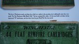 **Sale Pending** BOX OF HENRY 44 FLAT CARTRIDGES BY WINCHESTER - 8 of 8