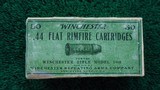 **Sale Pending** BOX OF HENRY 44 FLAT CARTRIDGES BY WINCHESTER - 1 of 8