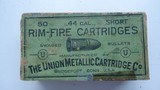 A BOX OF 44 RIMFIRE SHORT UMC CARTRIDGES - 8 of 8