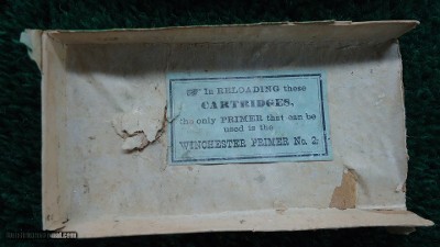 VERY RARE BOX OF WINCHESTER BRAND 44 BULL DOG CARTRIDGES - Image 3 of 10