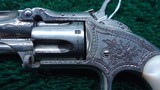 **Sale Pending** SMITH & WESSON NUMBER 1-1/2 ENGRAVED REVOLVER IN CALIBER 32 RF - 3 of 15