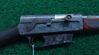 REMINGTON MODEL 8 F GRADE SEMI-AUTO RIFLE IN CALIBER 35 REMINGTON