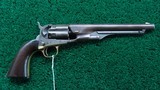 EARLY COLT 1860 ARMY REVOLVER WITH FLUTED CYLINDER IN 44 CAL - 1 of 14