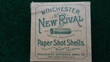 *Sale Pending* - WINCHESTER NEW RIVAL 1901 SHOTGUN SHELL BOX FOR 100 PAPER SHOT SHELLS - 1 of 10