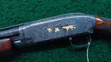 ENGRAVED WINCHESTER MODEL 12 DELUXE TRAP SHOTGUN - 2 of 19