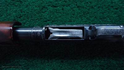 ENGRAVED WINCHESTER MODEL 12 DELUXE TRAP SHOTGUN - Image 11 of 19