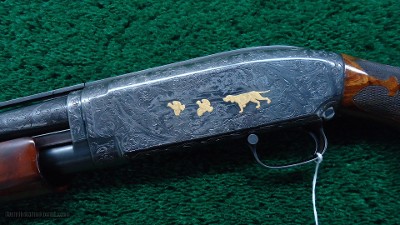 ENGRAVED WINCHESTER MODEL 12 DELUXE TRAP SHOTGUN - Image 2 of 19