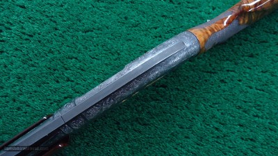 ENGRAVED WINCHESTER MODEL 12 DELUXE TRAP SHOTGUN - Image 4 of 19