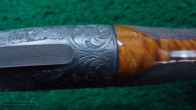 ENGRAVED WINCHESTER MODEL 12 DELUXE TRAP SHOTGUN - Image 10 of 19