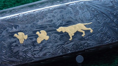 ENGRAVED WINCHESTER MODEL 12 DELUXE TRAP SHOTGUN - Image 8 of 19
