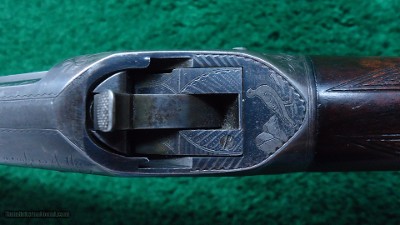 VERY FINE FACTORY ENGRAVED WINCHESTER MODEL 97 BLACK DIAMOND PIGEON GUN 12 GAUGE - Image 10 of 20