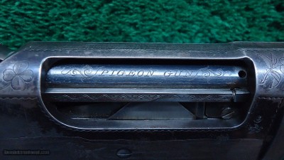 VERY FINE FACTORY ENGRAVED WINCHESTER MODEL 97 BLACK DIAMOND PIGEON GUN 12 GAUGE - Image 11 of 20