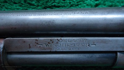 VERY FINE FACTORY ENGRAVED WINCHESTER MODEL 97 BLACK DIAMOND PIGEON GUN 12 GAUGE - Image 6 of 20