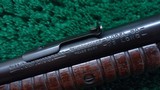 RARE ROUND BARRELED WINCHESTER MODEL 90 SLIDE ACTION RIFLE IN 22 LONG - 6 of 19
