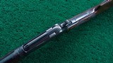 FANTASTIC FACTORY ENGRAVED GOLD INLAID WINCHESTER MODEL 1886 LIGHT WEIGHT RIFLE - 4 of 24