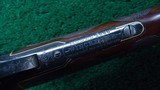 FANTASTIC FACTORY ENGRAVED GOLD INLAID WINCHESTER MODEL 1886 LIGHT WEIGHT RIFLE - 10 of 24