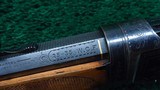 FACTORY ENGRAVED GOLD INLAID WINCHESTER MODEL 94 RIFLE - 6 of 25