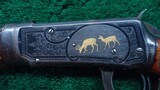 FACTORY ENGRAVED GOLD INLAID WINCHESTER MODEL 94 RIFLE - 8 of 25
