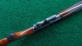 FACTORY ENGRAVED GOLD INLAID MODEL 07 CASED WINCHESTER RIFLE IN CALIBER 351 - 3 of 25
