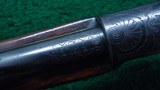 FACTORY ENGRAVED GOLD INLAID MODEL 07 CASED WINCHESTER RIFLE IN CALIBER 351 - 13 of 25