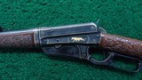 WINCHESTER MODEL 1895 GOLD INLAID RIFLE PRESENTED BY TEDDY ROOSEVELT - 2 of 25