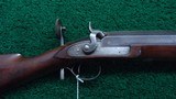 *Sale Pending* - VERY HEAVY NEW YORK LARGE BORE TARGET RIFLE BY MORGAN JAMES - 1 of 22