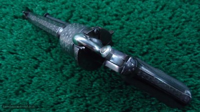 CASED ENGRAVED PINFIRE REVOLVER BY SCHOLBERG & GADET - Image 5 of 19