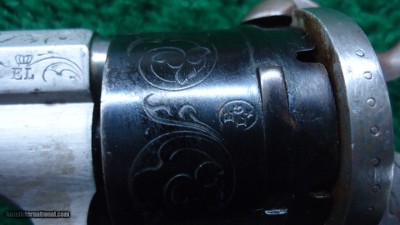 VERY FINE CASED ENGRAVED LEFUCHEAUX PINFIRE REVOLVER IN 32 CALIBER - Image 12 of 18
