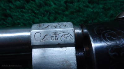 VERY FINE CASED ENGRAVED LEFUCHEAUX PINFIRE REVOLVER IN 32 CALIBER - Image 11 of 18