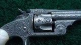 CASED ENGRAVED SMITH & WESSON MODEL No. 1-1/2 SINGLE ACTION TOP-BREAK REVOLVER - 6 of 21