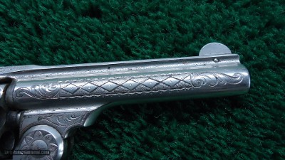 CASED ENGRAVED SMITH & WESSON MODEL No. 1-1/2 SINGLE ACTION TOP-BREAK REVOLVER - Image 8 of 21