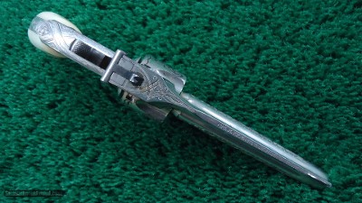 CASED ENGRAVED SMITH & WESSON MODEL No. 1-1/2 SINGLE ACTION TOP-BREAK REVOLVER - Image 3 of 21
