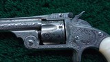 CASED ENGRAVED SMITH & WESSON MODEL No. 1-1/2 SINGLE ACTION TOP-BREAK REVOLVER - 7 of 21