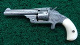 CASED ENGRAVED SMITH & WESSON MODEL No. 1-1/2 SINGLE ACTION TOP-BREAK REVOLVER - 2 of 21