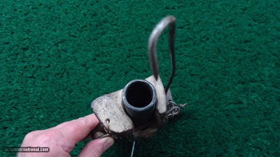 VERY INTERESTING CAST IRON TRAP GUN - Image 7 of 12