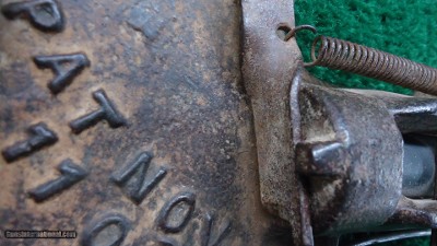 VERY INTERESTING CAST IRON TRAP GUN - Image 6 of 12