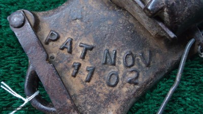 VERY INTERESTING CAST IRON TRAP GUN - Image 4 of 12