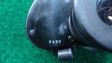 **Sale Pending** WWII US NAVY MARK-27 7 x 50 BINOCULAR BY BAUSCH & LOMB DATED 1942 - 7 of 12