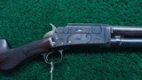 VERY RARE CASED MODEL 1898 MARLIN D GRADE SHOTGUN WITH GRADE 15 ENGRAVING AND GOLD INLAYS - 1 of 25