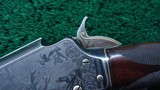 VERY RARE CASED MODEL 1898 MARLIN D GRADE SHOTGUN WITH GRADE 15 ENGRAVING AND GOLD INLAYS - 15 of 25