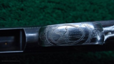 VERY RARE CASED MODEL 1898 MARLIN D GRADE SHOTGUN WITH GRADE 15 ENGRAVING AND GOLD INLAYS - Image 12 of 25