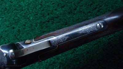 VERY RARE CASED MODEL 1898 MARLIN D GRADE SHOTGUN WITH GRADE 15 ENGRAVING AND GOLD INLAYS - Image 9 of 25