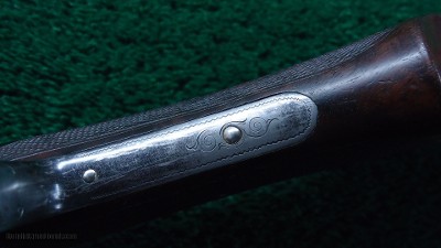 VERY RARE CASED MODEL 1898 MARLIN D GRADE SHOTGUN WITH GRADE 15 ENGRAVING AND GOLD INLAYS - Image 14 of 25