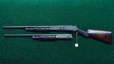 VERY RARE CASED MODEL 1898 MARLIN D GRADE SHOTGUN WITH GRADE 15 ENGRAVING AND GOLD INLAYS - Image 21 of 25