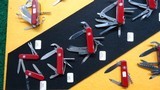 VERY INTERESTING AND UNIQUE FACTORY DISPLAY BOARD WITH 27 SWISS ARMY KNIVES - 3 of 7